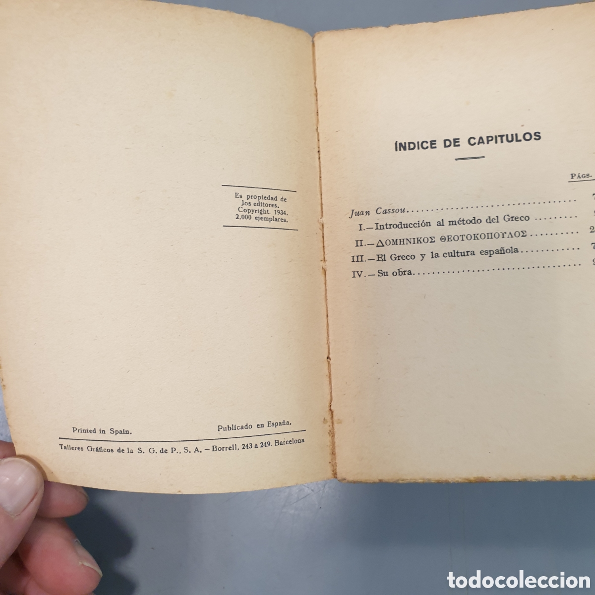 Libros: EL GRECO por JUAN CASSOU PRIMERA EDICI&Oacute;N - Foto 3