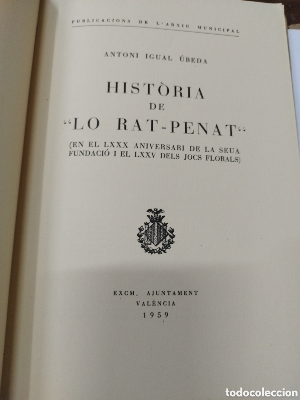 Libros: HISTORIA DE LO RAT PENAT - IGUAL UBEDA,Antoni - Foto 4