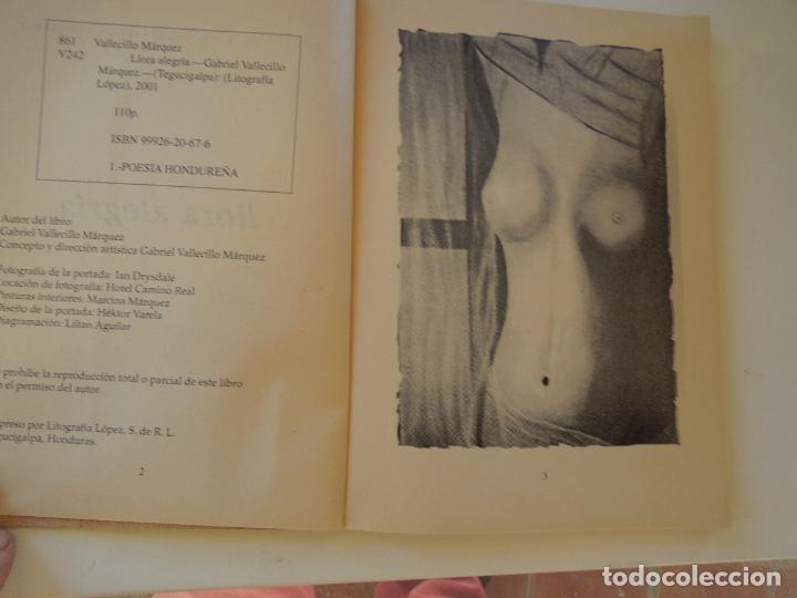 Libros: LLORA ALEGR&Iacute;A - GABRIEL VALLECILLO M&Aacute;RQUEZ - 2001. - Foto 2