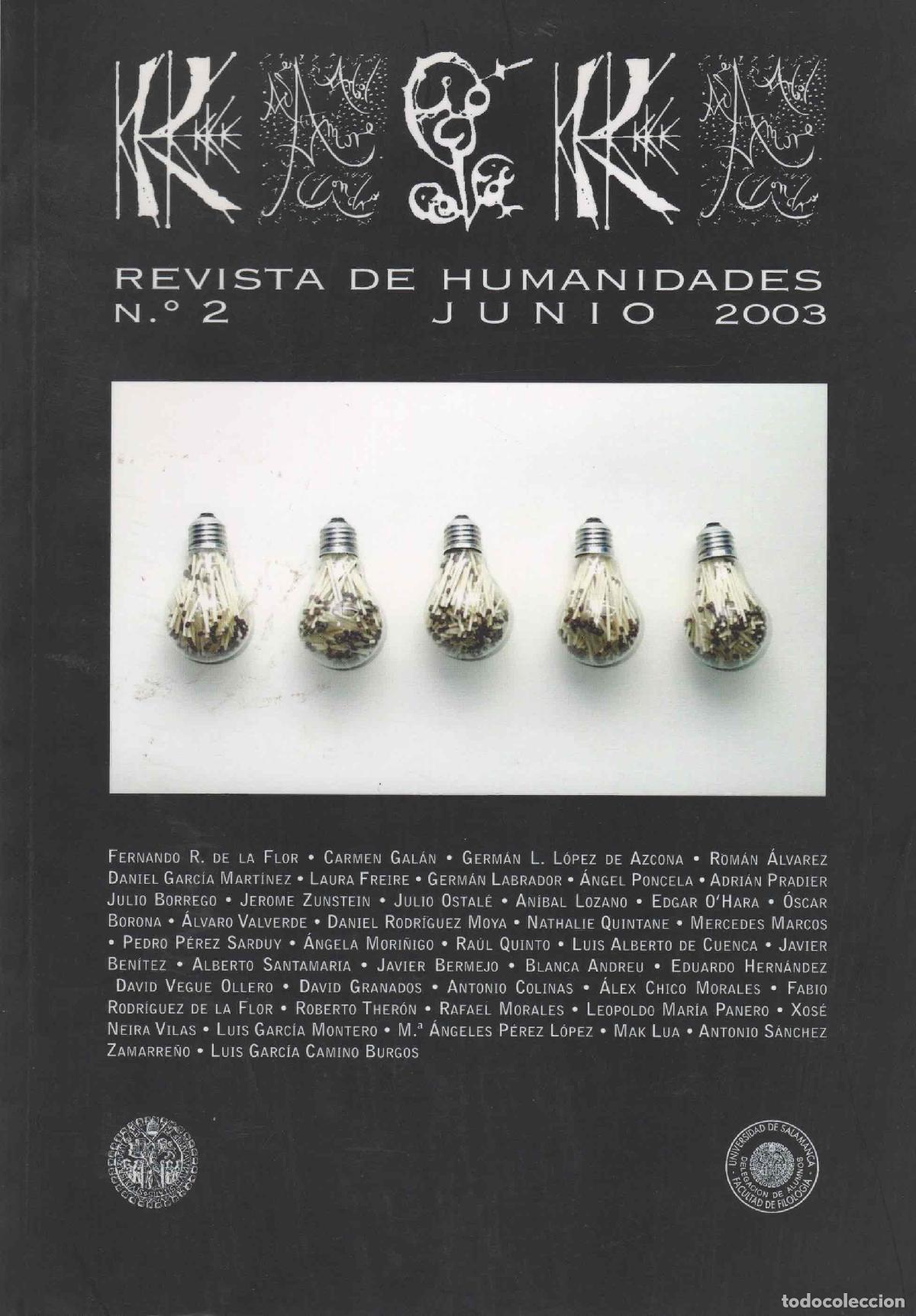 Libros: Kafka. Revista de humanidades, n&ordm; 2 - VV.AA. - Foto 1