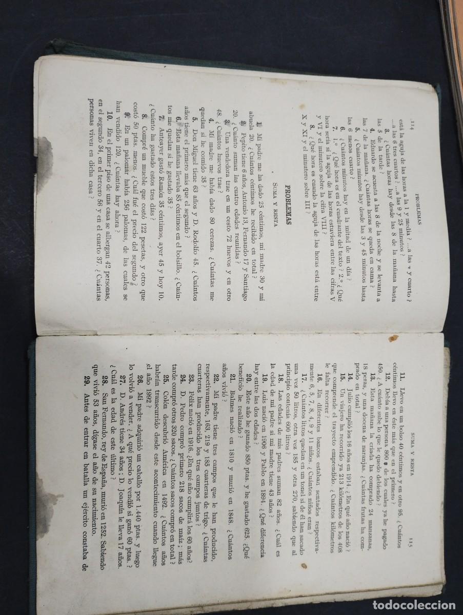 Libros: ARITM&Eacute;TICA DE PRIMER GRADO. EDITORIAL FTD. BARCELONA 1930 - Foto 8