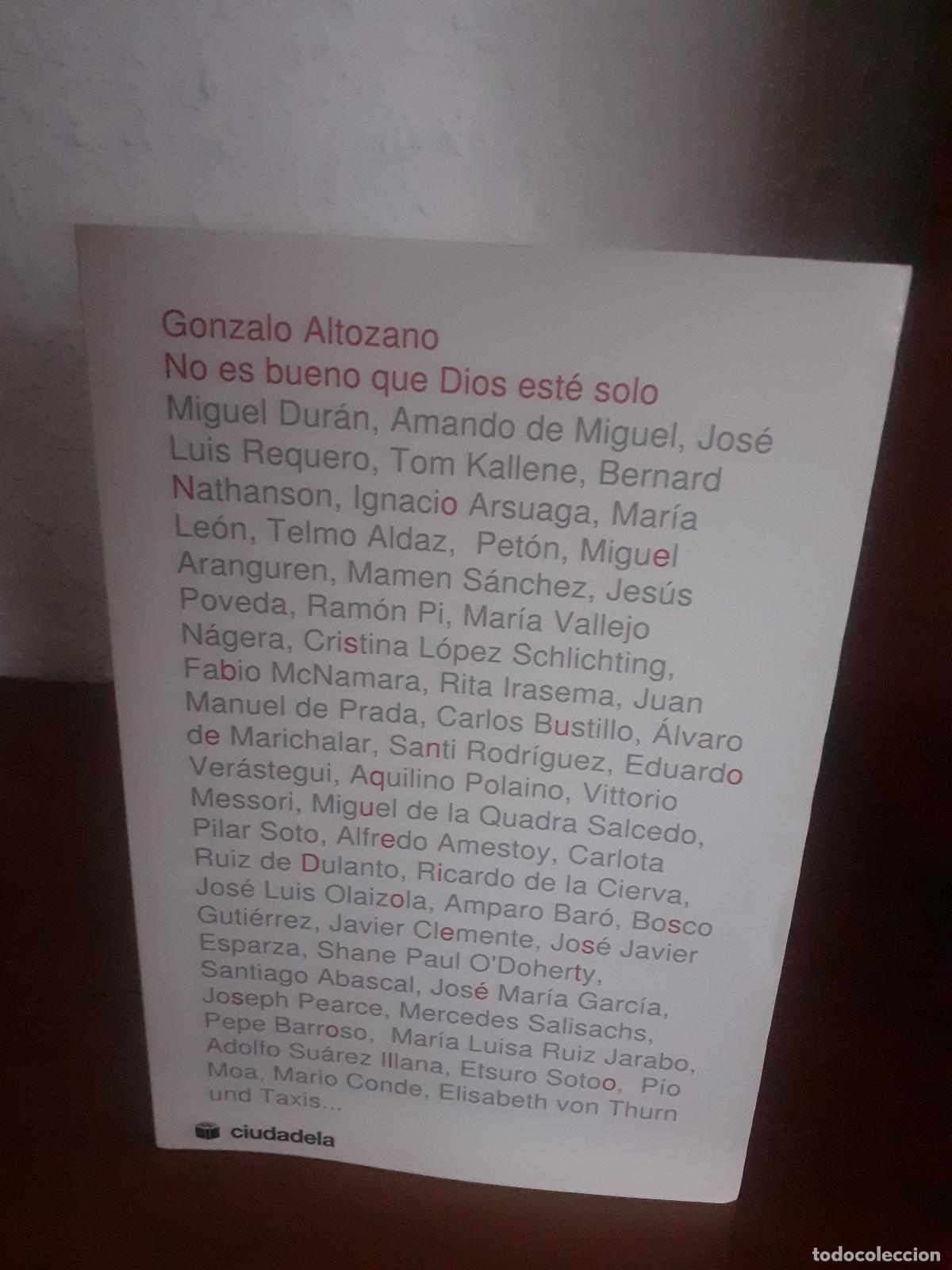 Libros: No es bueno que Dios est&eacute; solo (Ensayo) - - Foto 1