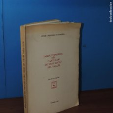 Libros: ÍNDEX TOPONÍMIC DEL CARTULARI DE SANT CUGAT DEL VALLÈS.- PERE ROCA I GARRIGA