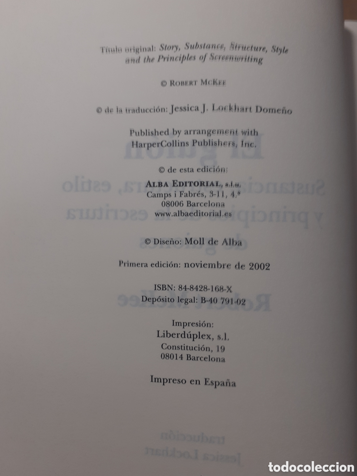 Libros: El gui&oacute;n. Robert McKee. Tapa dura. - Foto 4