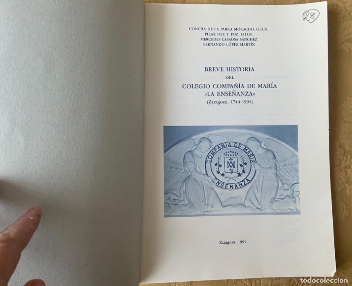 Libros: COLEGIO LA ENSE&Ntilde;ANZA COMPA&Ntilde;IA DE MAR&Iacute;A ZARAGOZA - Foto 3