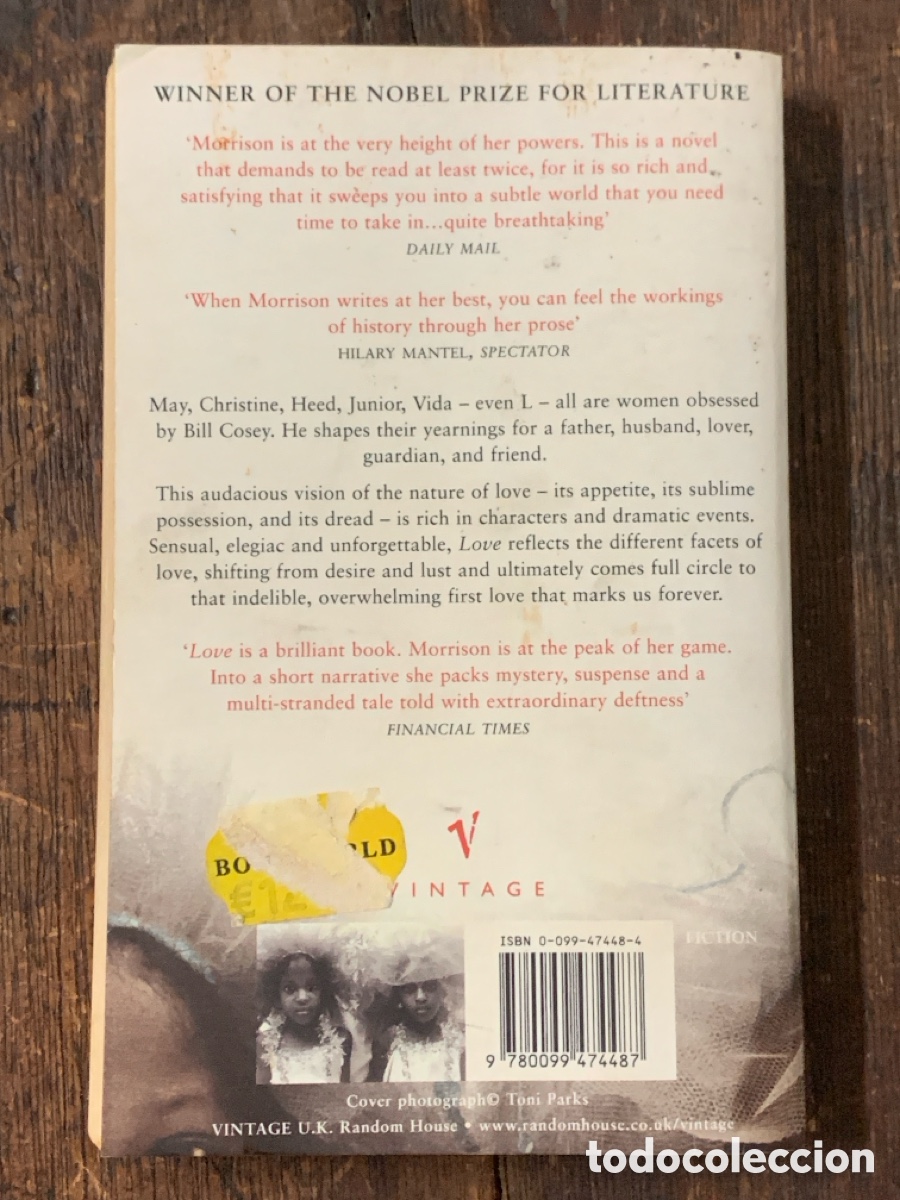 Libros: Love, Toni Morrison - VINTAGE 2003 (En Ingl&eacute;s) - Foto 3