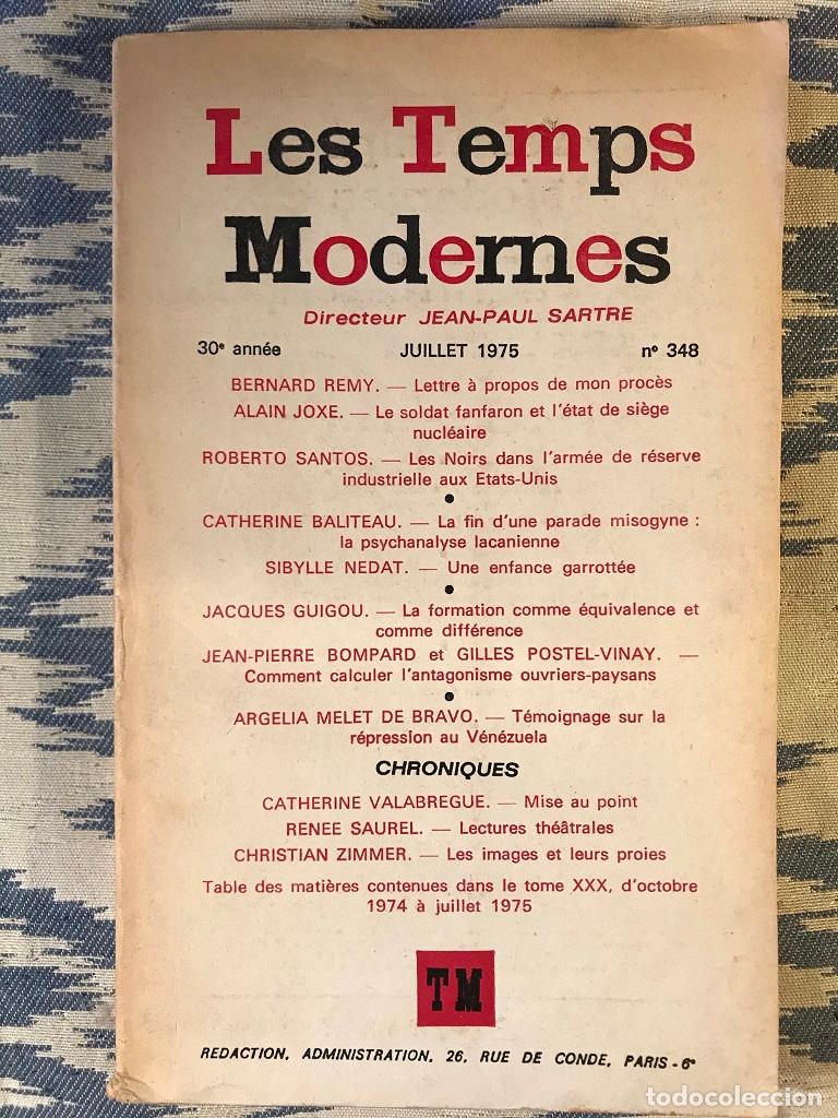 Libros: Les Temps Modernes. Juillet 1975. Num. 348 - Foto 1