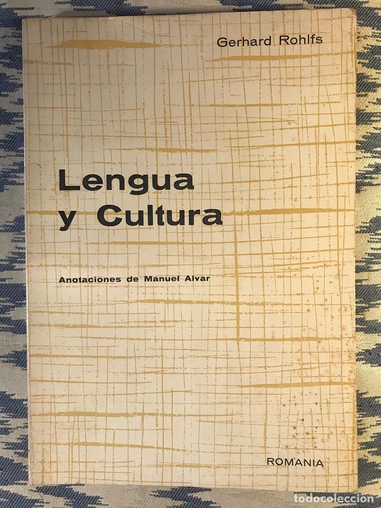 Libros: Lengua y cultura - Gerhard Rohlfs - Foto 1