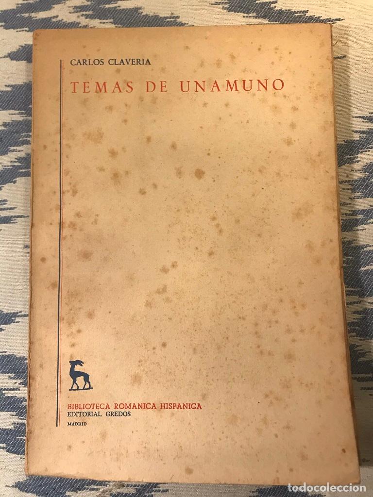 Libros: Temas De Unamuno - Carlos Claver&iacute;a - Foto 1