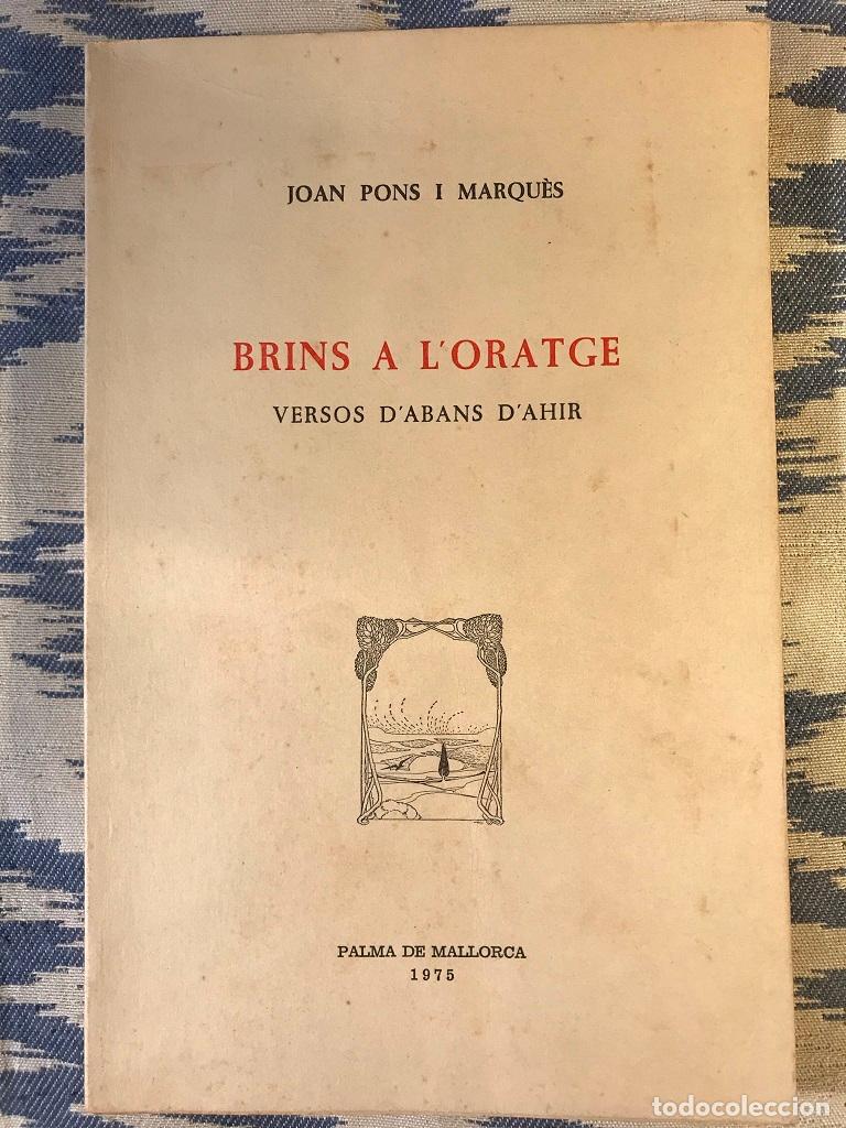 Libros: Brins A Loratge. Versos Dabans Dahir - Joan Pons I Marqu&egrave;s - Foto 1