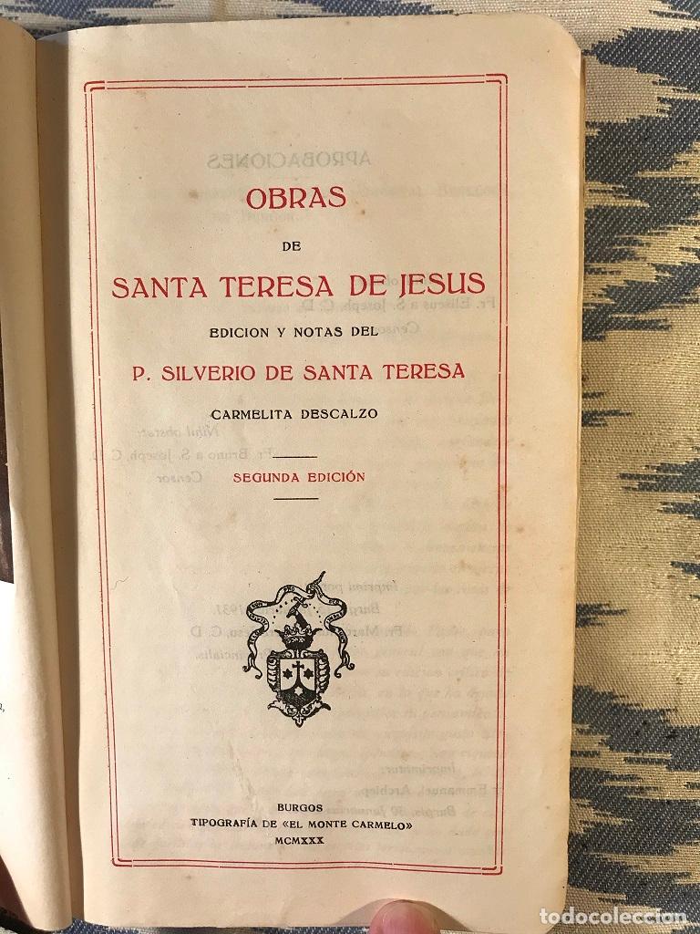Libros: Obras De Santa Teresa De Jes&uacute;s - Foto 3
