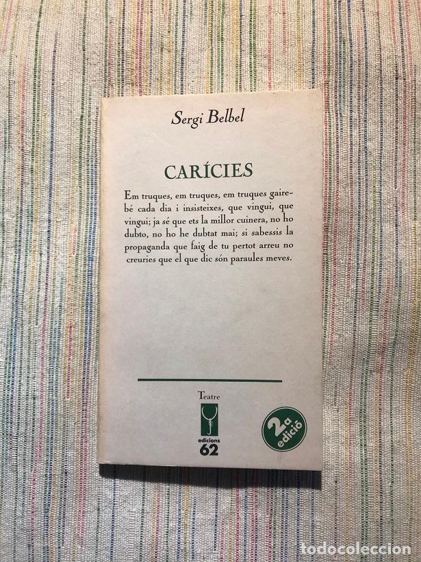 Libros: Car&iacute;cies - Sergi Belbel - Foto 1
