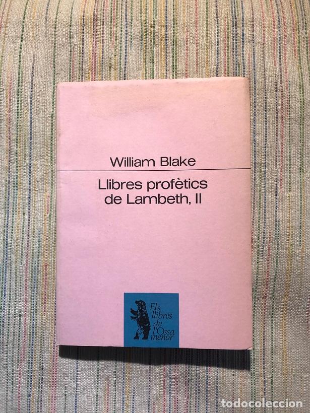 Libros: Llibres prof&egrave;tics de Lambeth, II. La B&iacute;blia de lInfern - William Blake - Foto 1