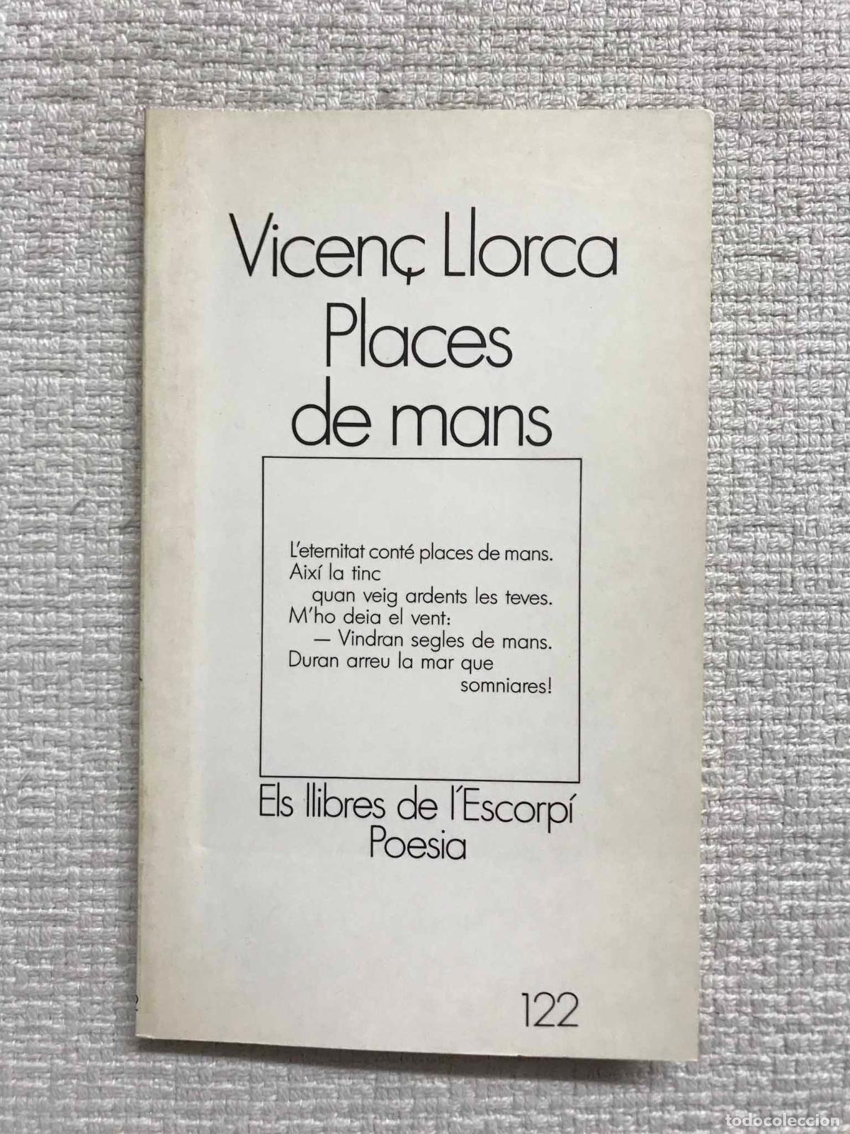 Libros: Places de mans - Vicen&ccedil; Llorca - Foto 1