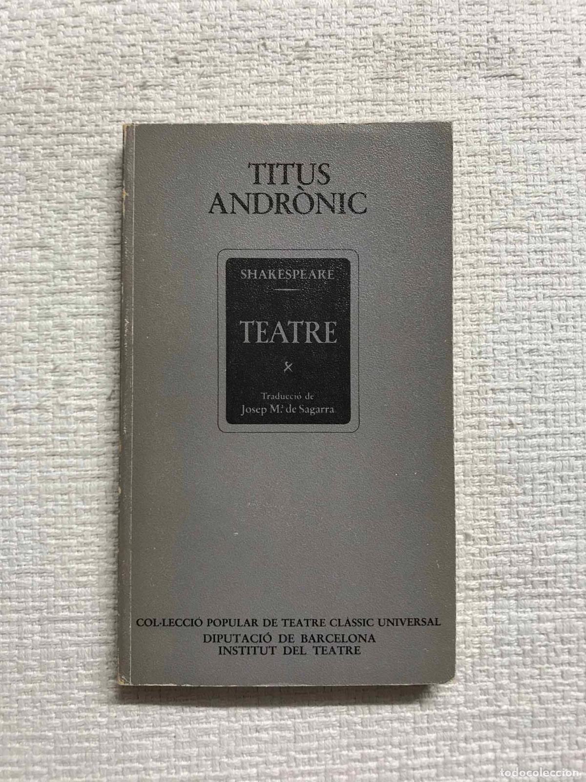 Libros: Titus Andr&ograve;nic - William Shakespeare - Foto 1