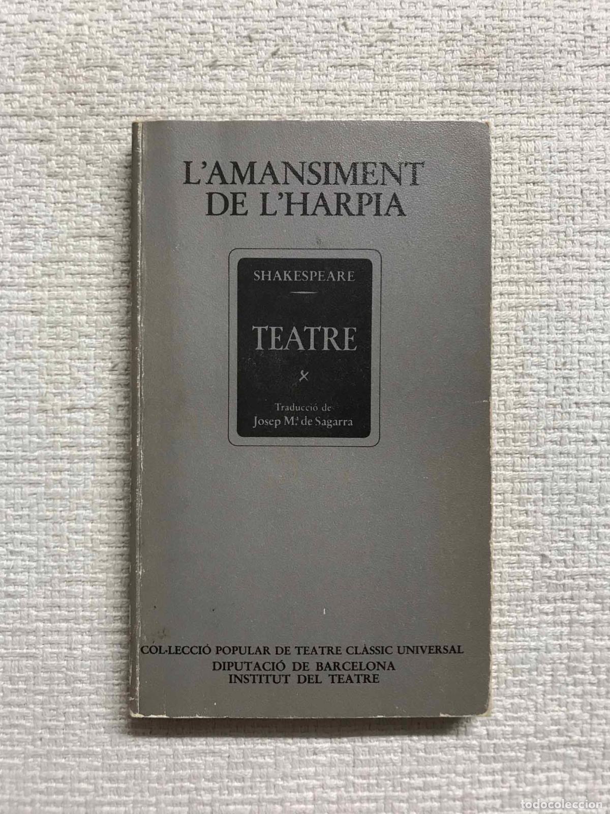 Libros: Lamansiment de lharpia - William Shakespeare - Foto 1