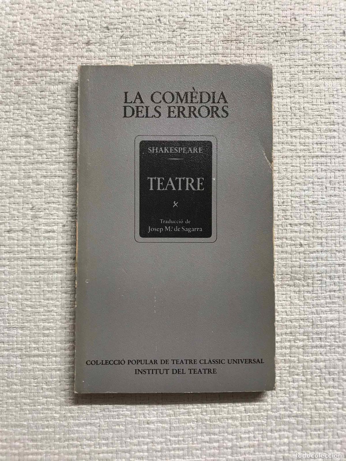 Libros: La com&egrave;dia dels errors - William Shakespeare - Foto 1