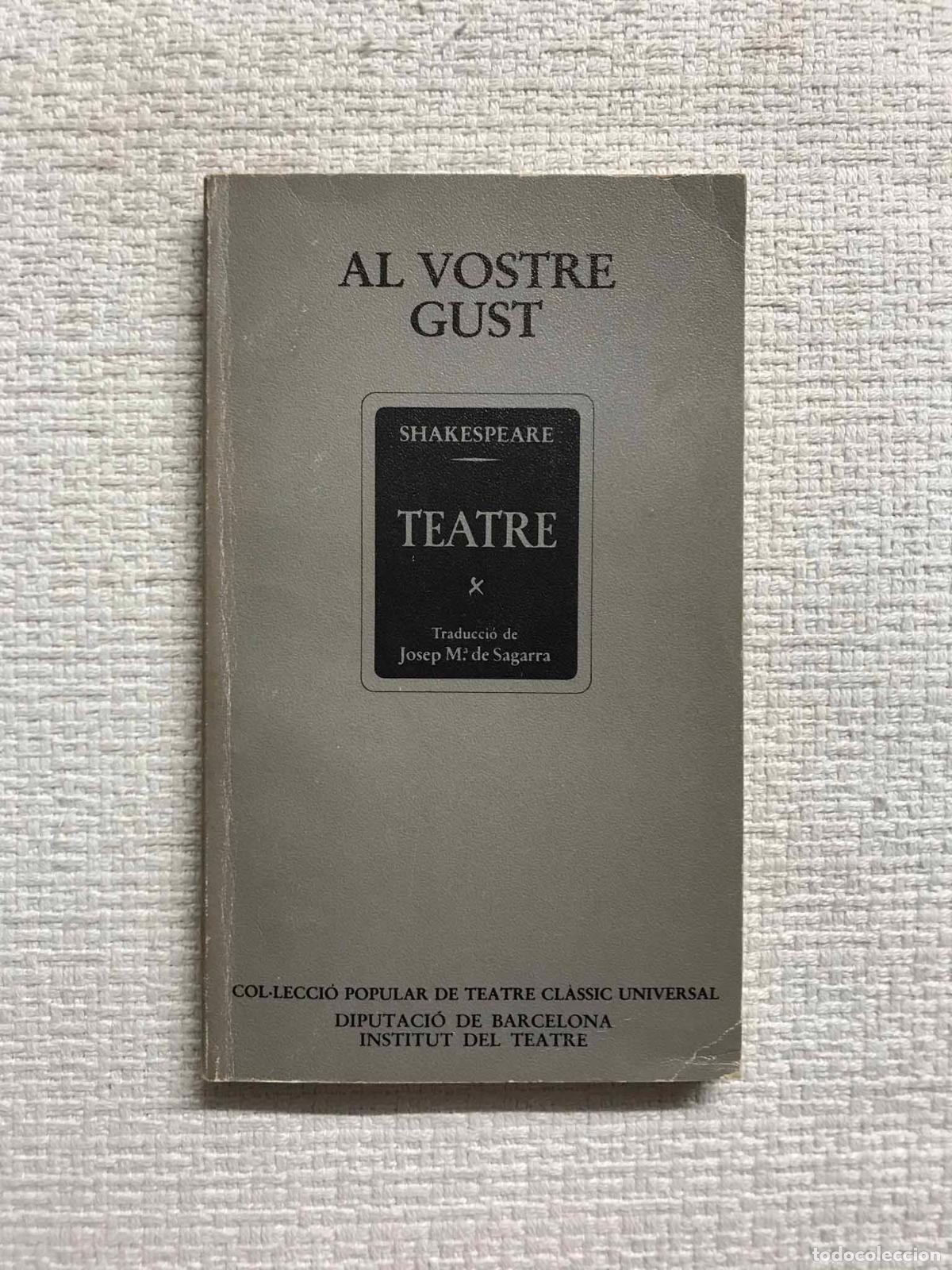Libros: Al vostre gust - William Shakespeare - Foto 1