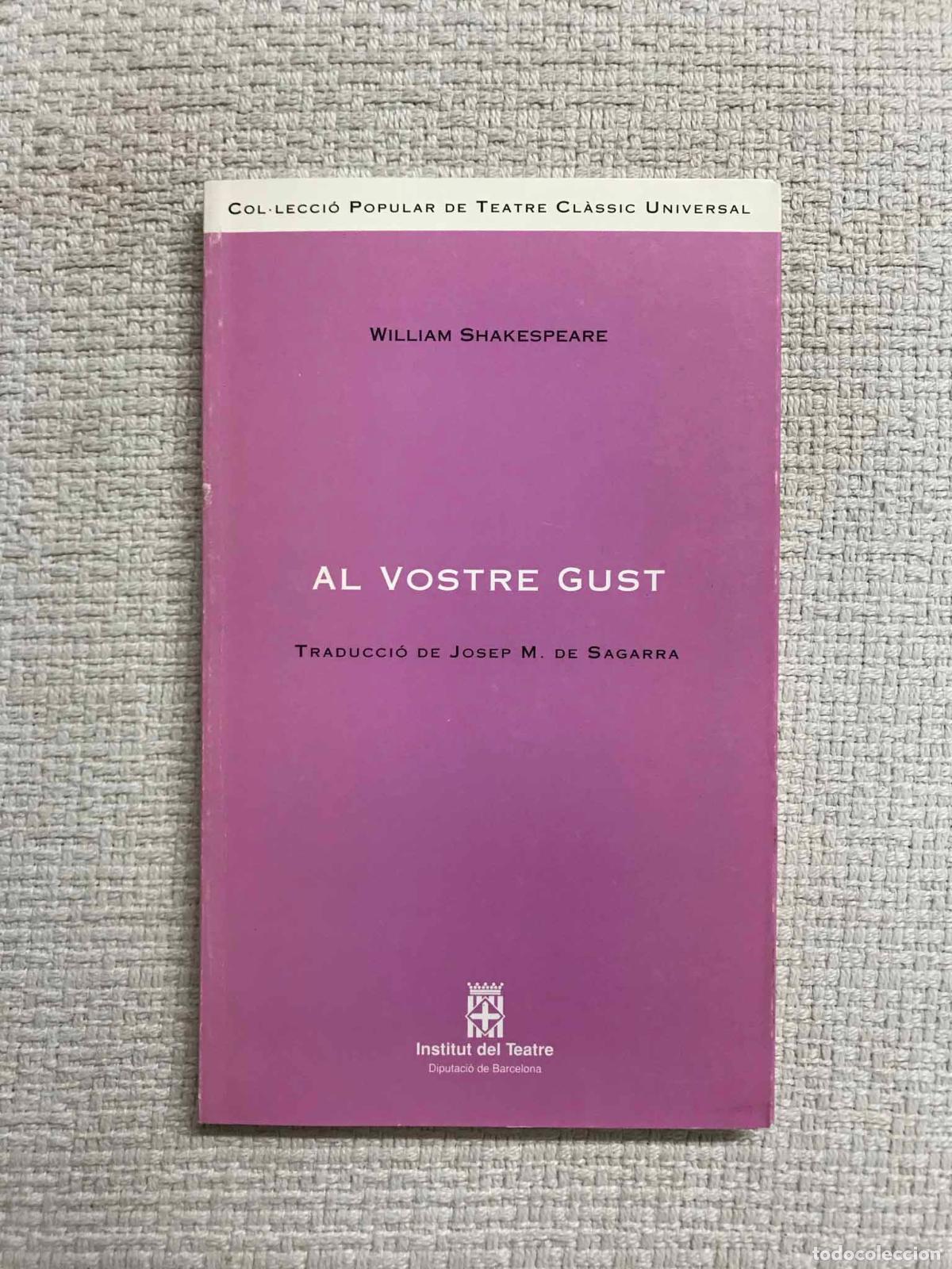 Libros: Al vostre gust - William Shakespeare - Foto 1