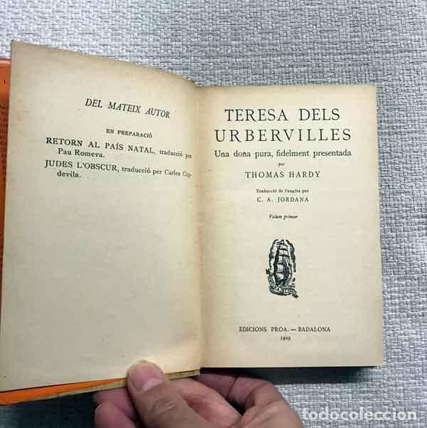 Libros: Teresa dels Urbervilles - Thomas Hardy - Foto 3