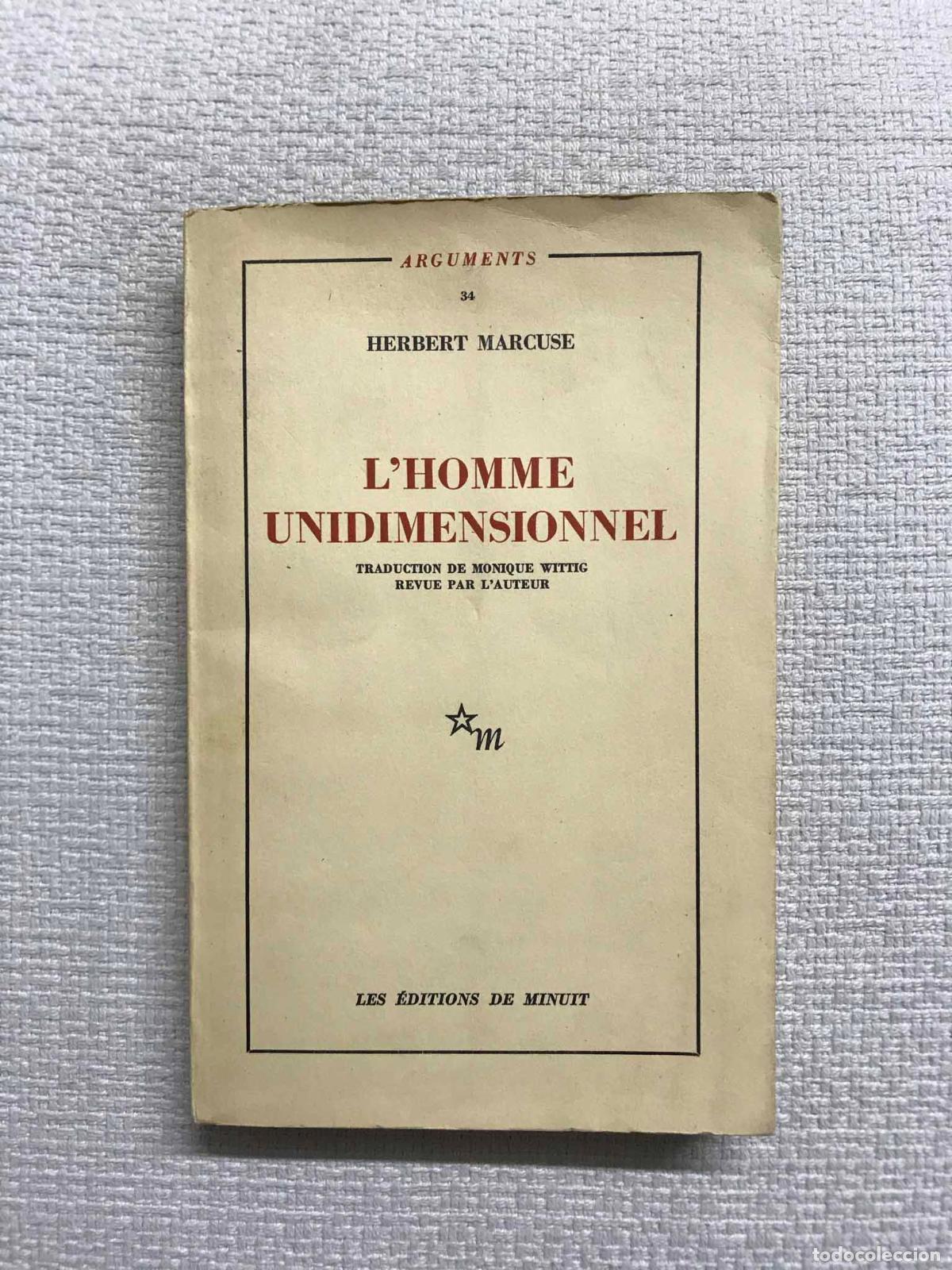 Libros: Lhomme unidimensionnel - Herbert Marcuse - Foto 1