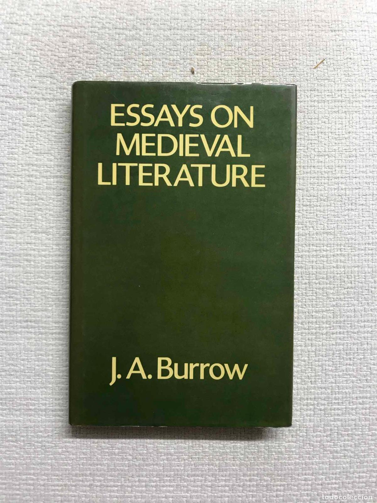 Libros: Essays on Medieval Literature - J. A. Burrow - Foto 1