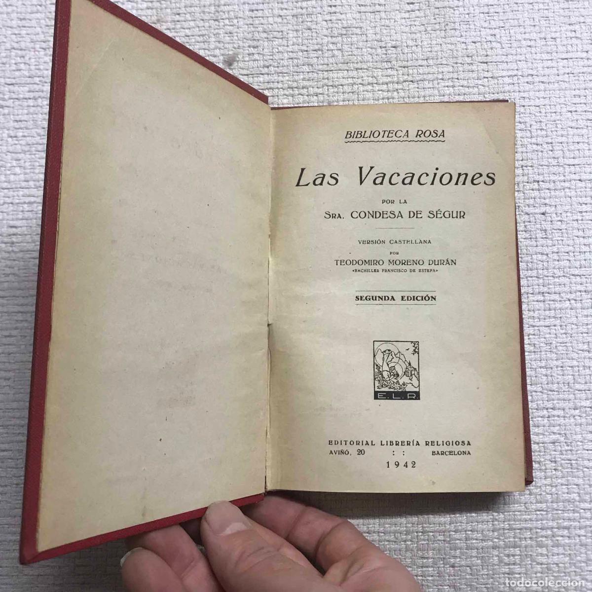 Libros: Las vacaciones - Condesa de S&eacute;gur - Foto 2