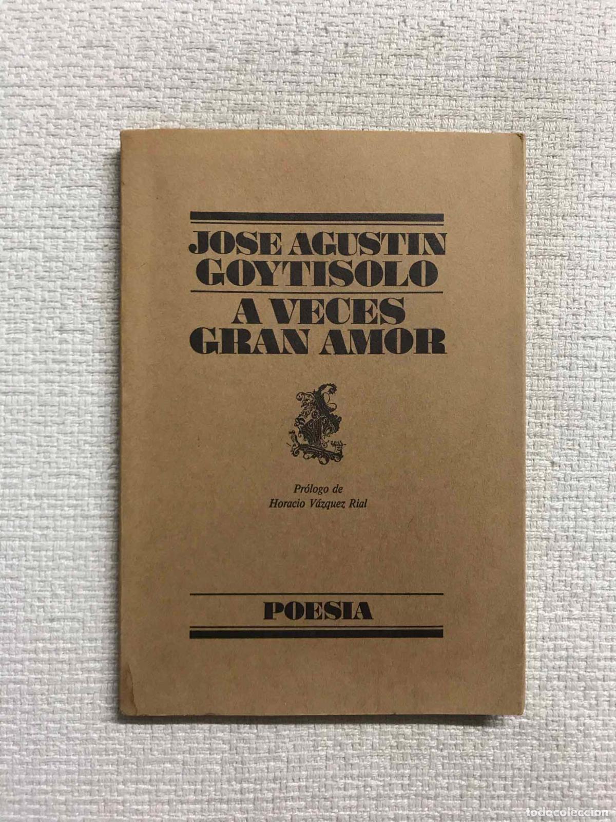 Libros: A veces gran amor - Jos&eacute; Agust&iacute;n Goytisolo - Foto 1