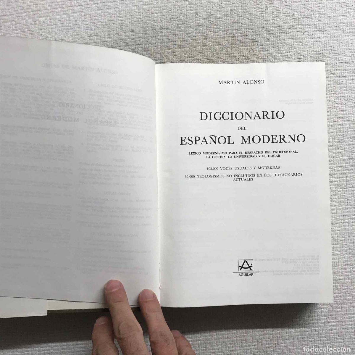 Libros: Diccionario del espa&ntilde;ol moderno - Mart&iacute;n Alonso - Foto 3