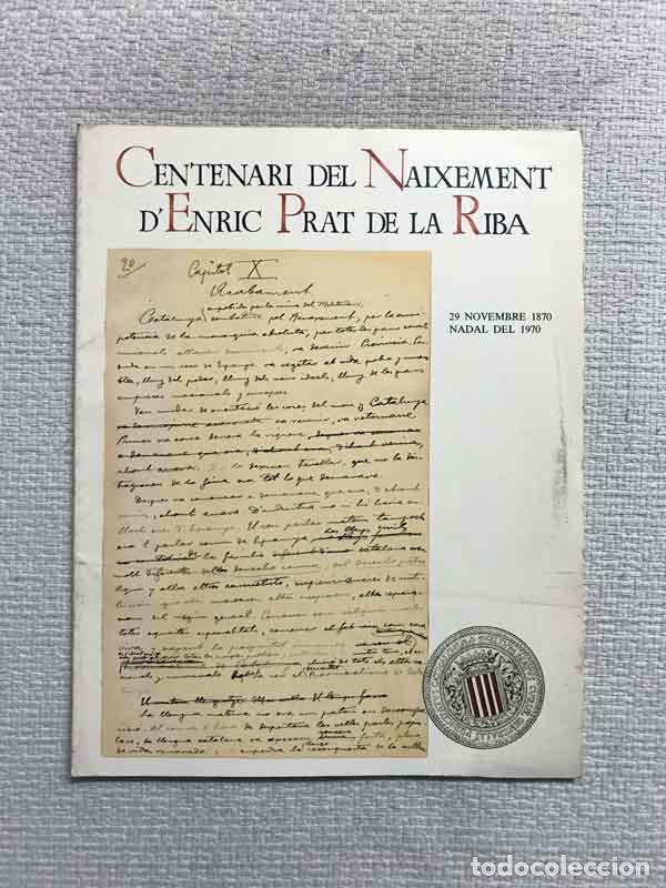 Libros: Centenari del Naixement dEnric Prat de la Riba - Foto 1