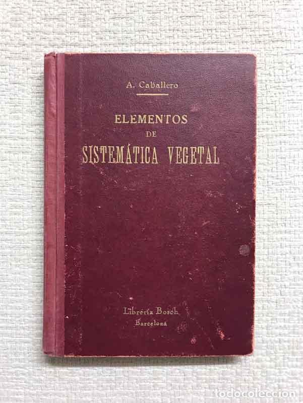 Libros: Elementos de sistem&aacute;tica vegetal (claves bot&aacute;nicas) - A. Caballero - Foto 1