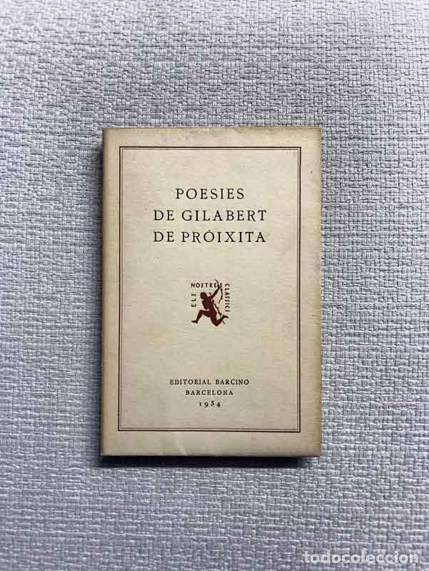 Libros: Poesies de Gilabert de Pr&oacute;ixita - Mart&iacute; de Riquer (ed.) - Foto 1