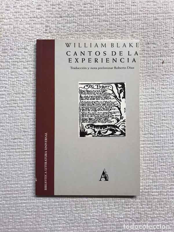 Libros: Cantos de la experiencia - William Blake - Foto 1
