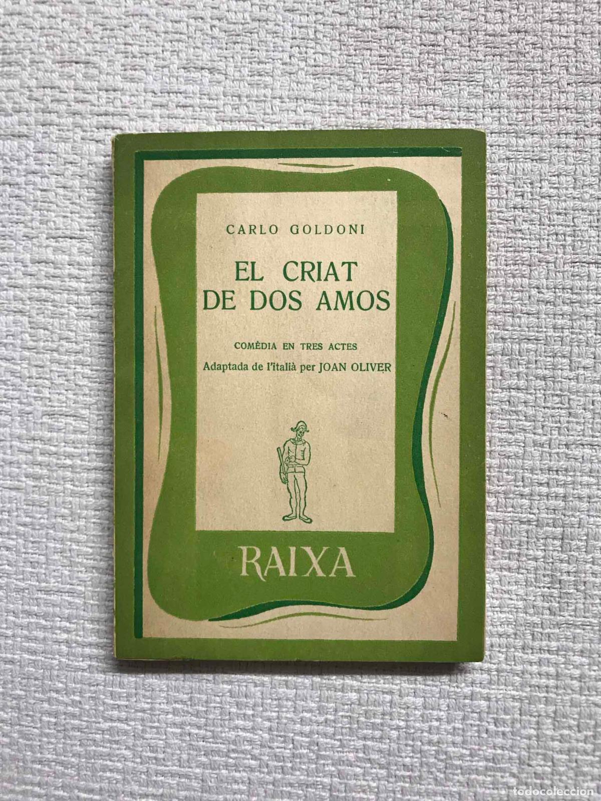 Libros: El criat de dos amos - Carlo Goldoni - Foto 1