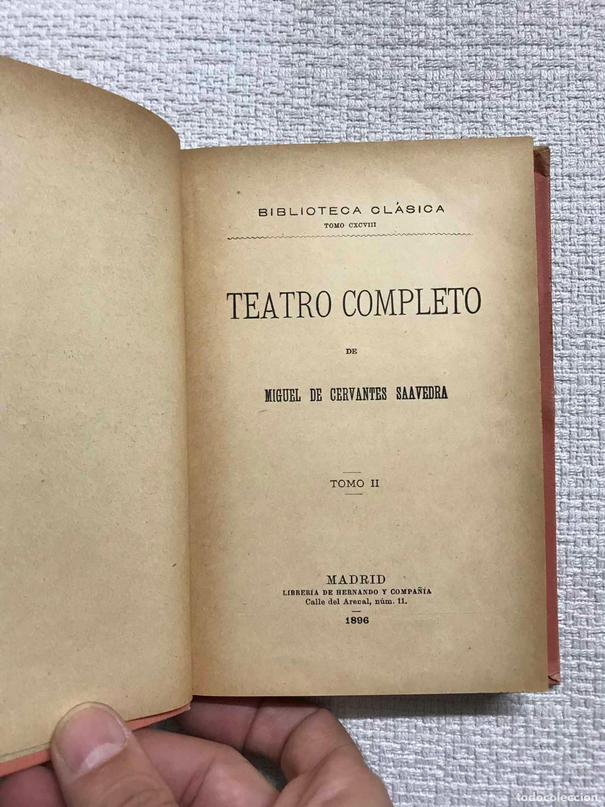 Libros: Teatro completo, vol. II - Miguel de Cervantes - Foto 2