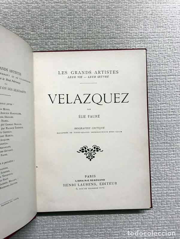 Libros: Velazquez. Les grands artistes - &Eacute;lie Faure - Foto 2