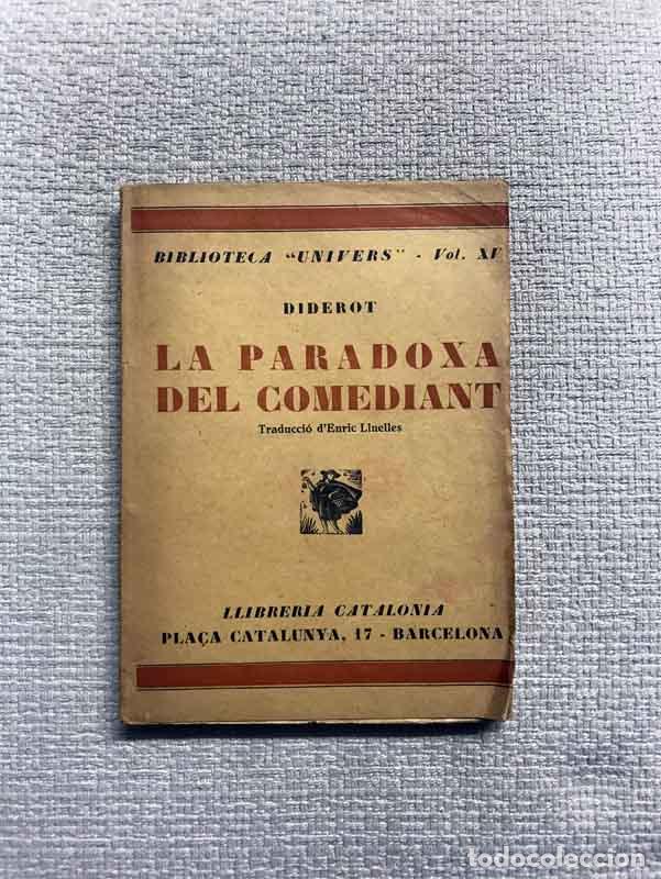 Libros: La paradoxa del comediant - Diderot - Foto 1