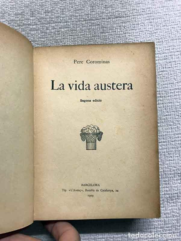 Libros: La vida austera - Pere Coromines - Foto 2