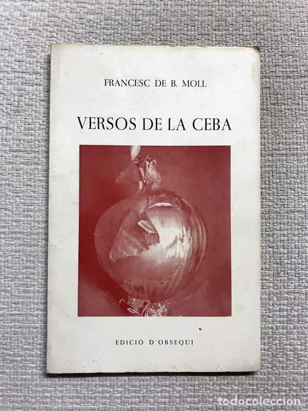 Libros: Versos de la ceba - Francesc de B. Moll - Foto 1