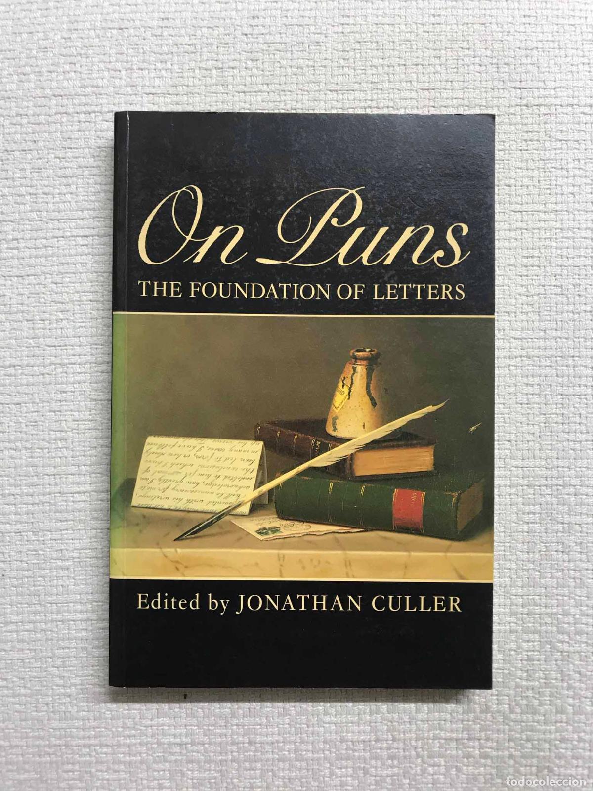 Libros: On Puns. The Foundation of Letters - Jonathan Culler - Foto 1