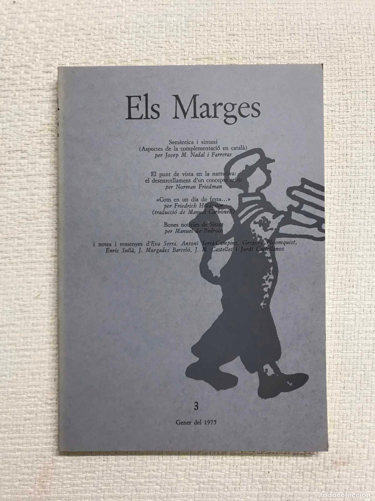 Libros: Revista Els Marges, n&uacute;m. 3. Gener 1975 - Foto 1