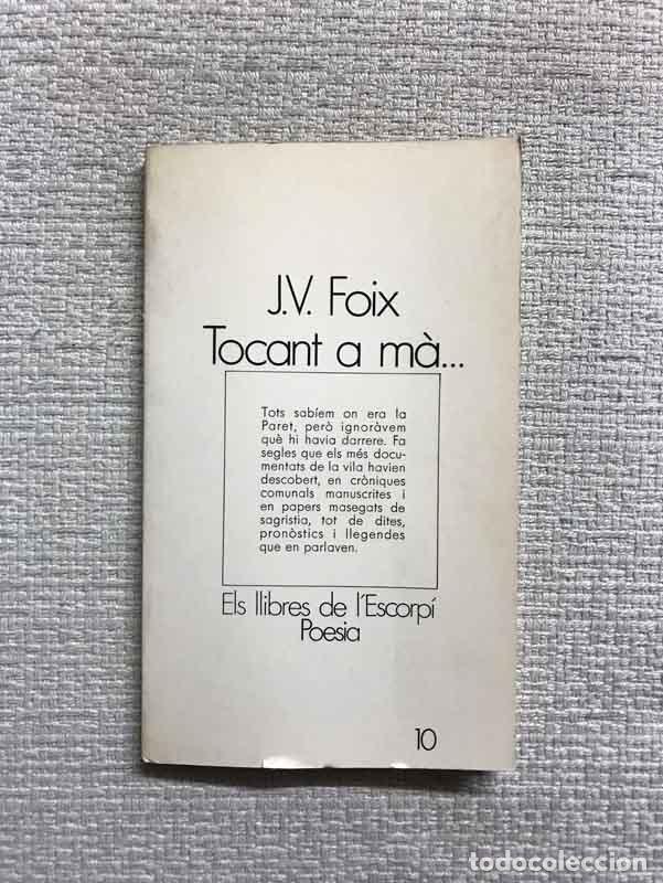 Libros: Tocant a m&agrave;... - J.V. Foix - Foto 1