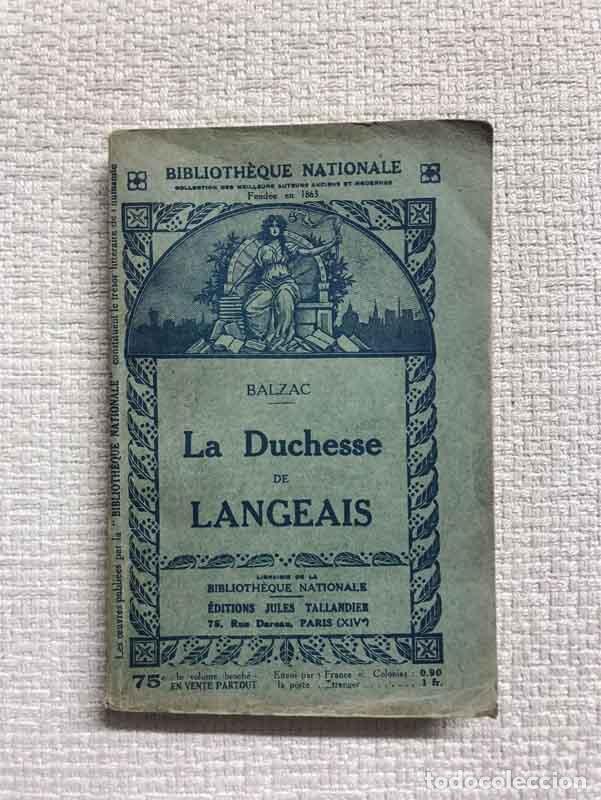 Libros: La Duchesse de Langeais - Balzac - Foto 1