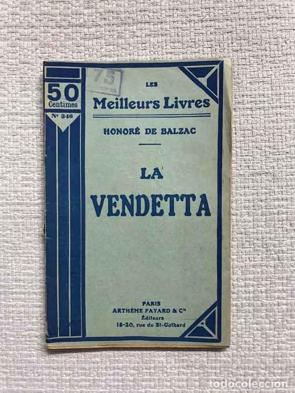 Libros: La vendetta - Honor&eacute; de Balzac - Foto 1