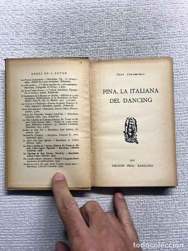 Libros: Pina, la italiana del dancing - Pere Coromines - Foto 2