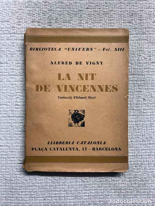 Libros: La nit de Vincennes - Alfred de Vigny - Foto 1