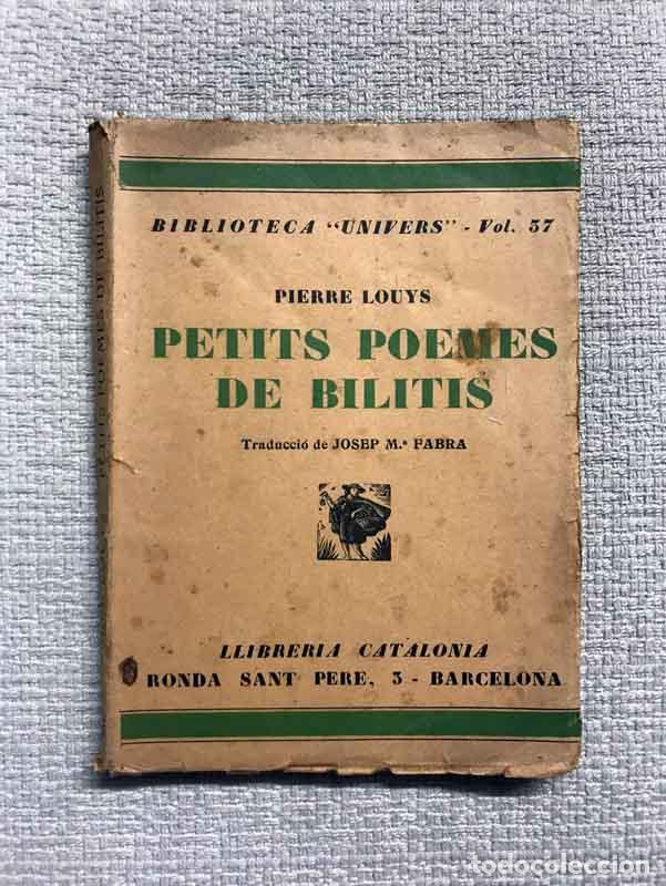 Libros: Petits poemes de Bilitis - Pierre Louys - Foto 1