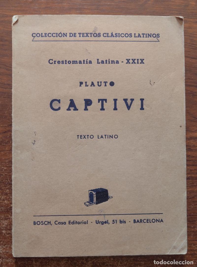 Libros: Captivi. Texto latino - Plauto - Foto 1