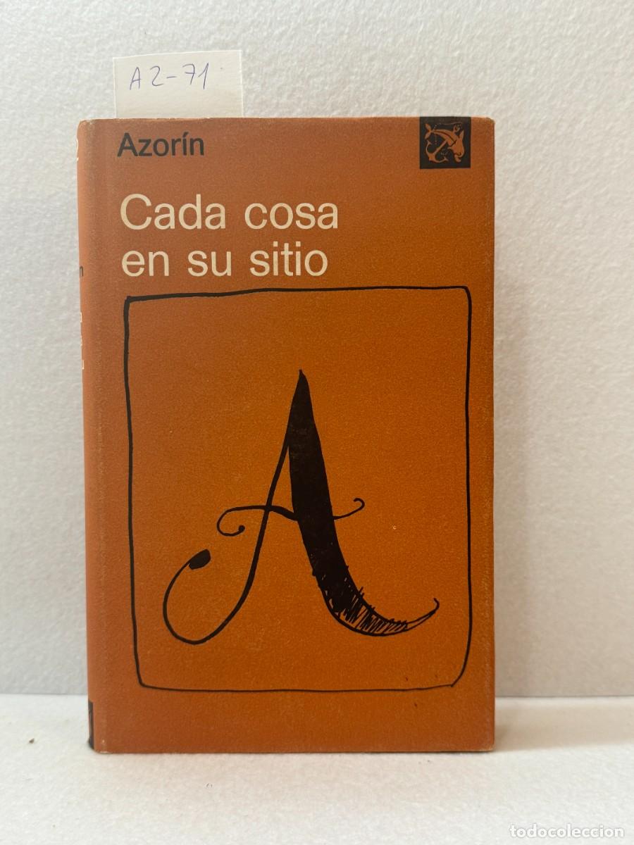 Libros: AZOR&Iacute;N [MART&Iacute;NEZ RU&Iacute;Z, Jos&eacute;]: - Cada cosa en su sitio. - Foto 1