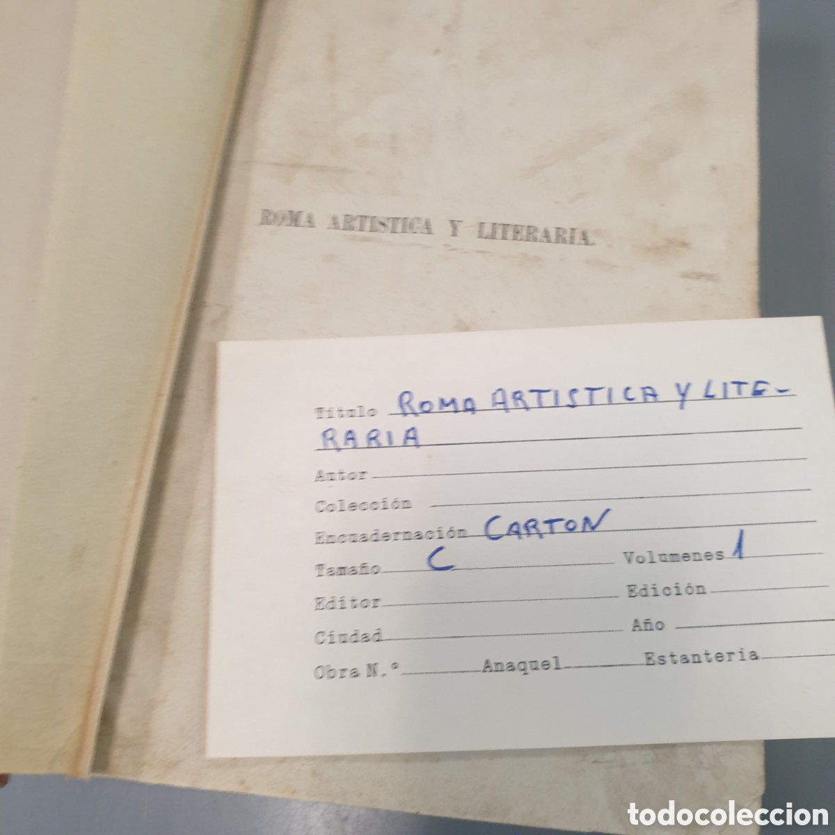 Libros: ROMA ART&Iacute;STICA Y LITERARIA - Foto 1